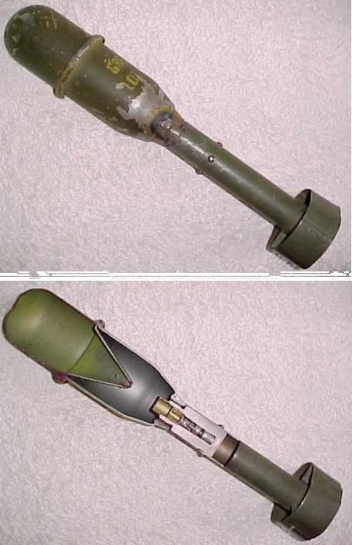 US WW2 M9A1 Anti Tank Grenade in Section
